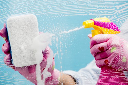 Clean and refreshed carpet fibers after professional deep cleaning