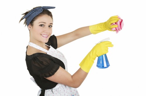 Vacuuming a mattress to remove dust and allergens