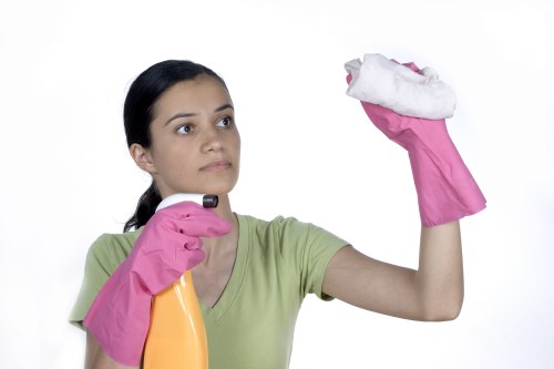Cleaning dust and residue after construction work