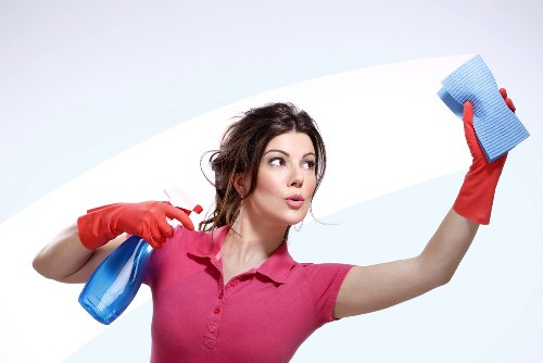 Final cleaning of a property after renovation work